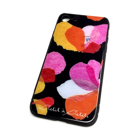 【注文後キャンセル不可】iPhoneガラスケース【花】（全４色）