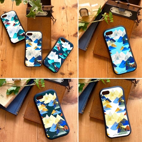 【注文後キャンセル不可】iPhoneグリップケース【山】（全6色）