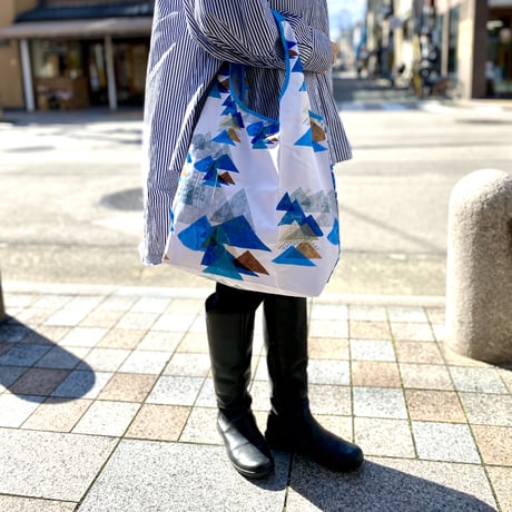 新商品【虹花】　ポケットサイズに畳めるエコバッグ