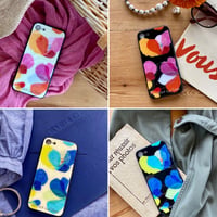 【注文後キャンセル不可】iPhoneガラスケース【花】（全４色）