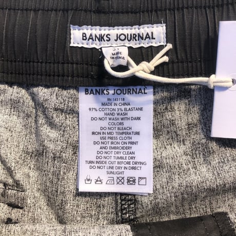 BANKS  BAHAMAS BOARDSHORT DIRTY 31