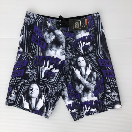 JETPILOT  DIE LAST BOARDSHORT Black/Purple