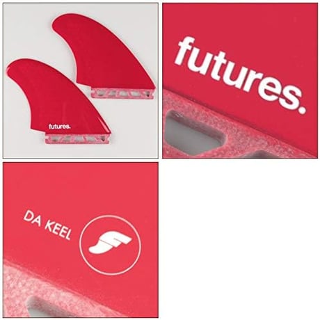 FUTURES RTM HEX DA KEEL RED  TWINFIN