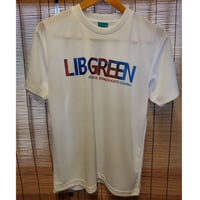 LIBGREEN DRY MESH Tee MD CLASSIC WHITE/BLUE