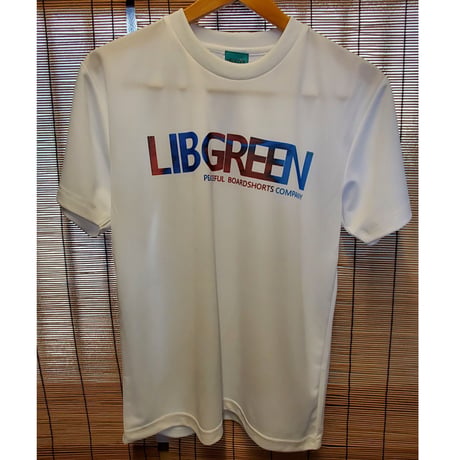 LIBGREEN DRY MESH Tee MD CLASSIC WHITE/BLUE