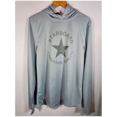 STARBOARD 23 ALL STAR LONG SLV HOODIE WATER SHIRT GREY