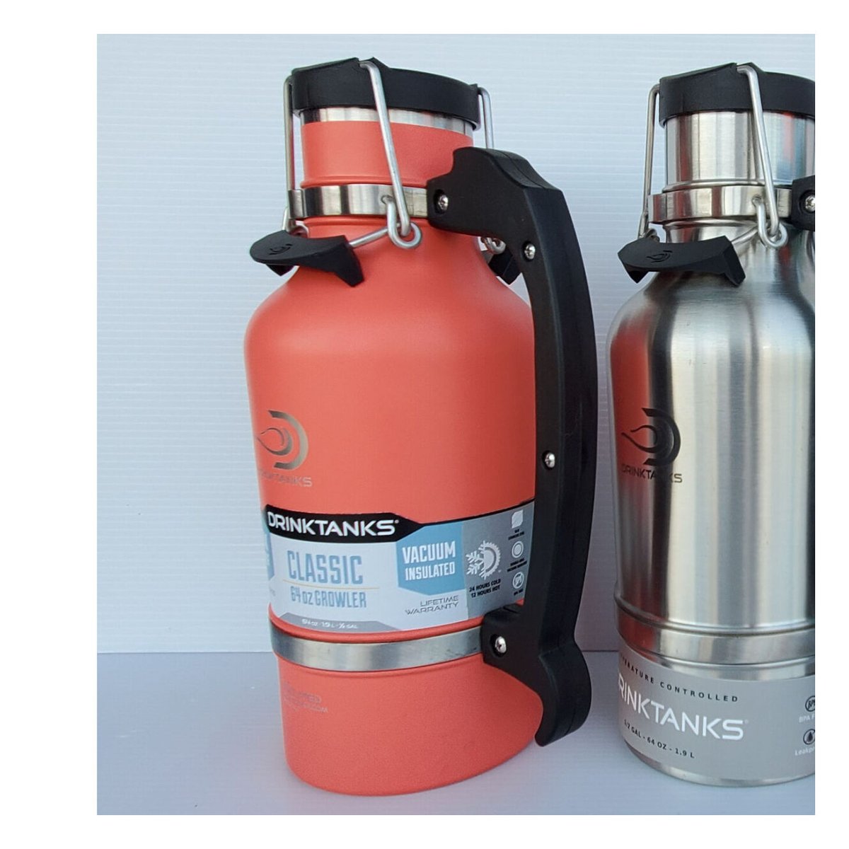 DRINKTANKS 64oz グラウラー/ステンレススチール Amazon.com: DrinkTanks Craft Growler – 64 oz Vacuum