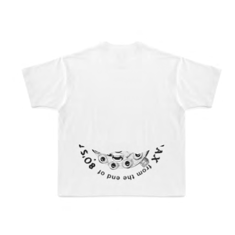 TURN TABLE T-SHIRT / TAGS WKGPTY × TAJIMA KAZUNALI Collection