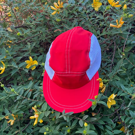 JET CAP “SIDE MESH” RED×WHITE