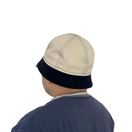 BALL SHORTER HAT　"OFF WHITE x NAVY "