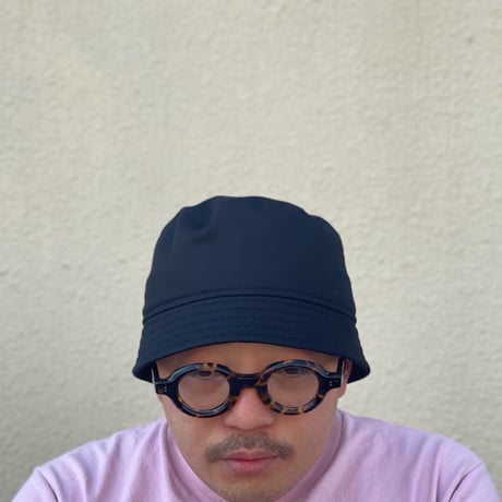 BUCKET SHORTER HAT　"COTTON TWILL BLACK"