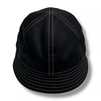 BALL SHORTER HAT “COTTON TWILL BLACK” ORANGE ST