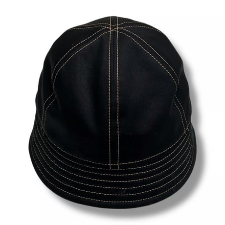 BALL SHORTER HAT “COTTON TWILL BLACK” ORANGE ST