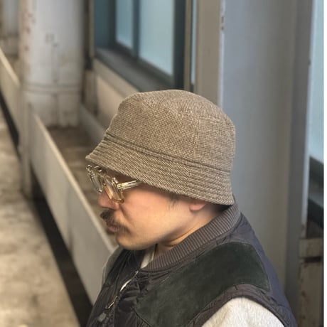 BUCKET SHORTER HAT　"WOOL BROWN”