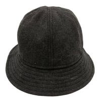 6P HAT -VINTAGE CANVAS- BLACK