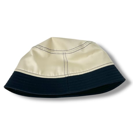 BUCKET SHORTER HAT　"OFF WHITExNAVY"