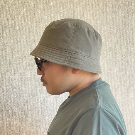 BUCKET SHORTER HAT　"THIN CORDUROY"  GRAY