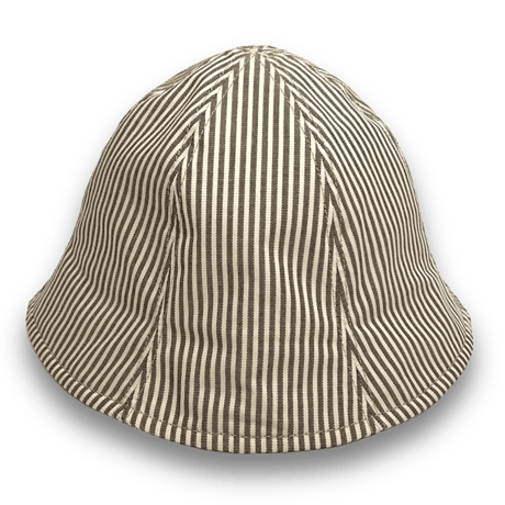 TULIP HAT  #2  "BEIGE STRIPE"
