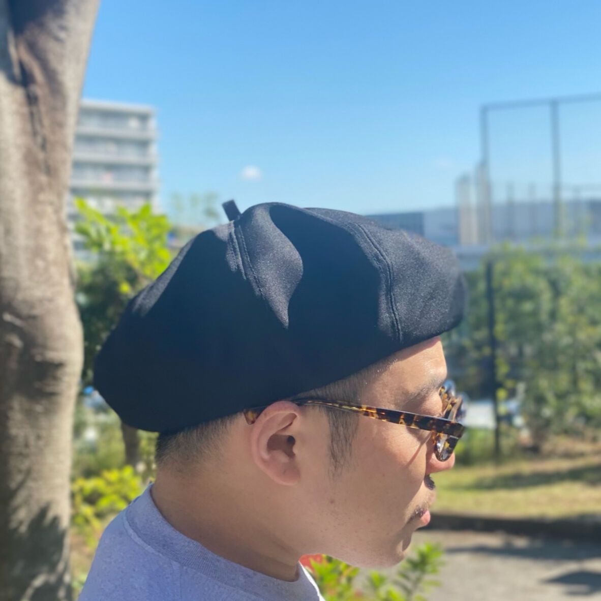 BERET -URBAN TWILL- BLACK | PICKLES ONLINE STORE