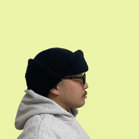 BOMBER CAP “THIN CORDUROY” BLACK×BLACK