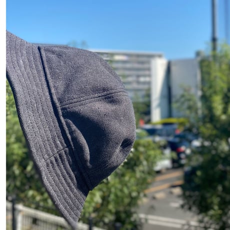 6P HAT -VINTAGE CANVAS- BLACK