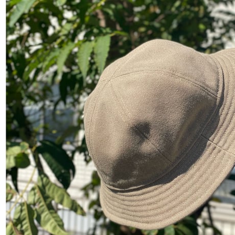 6P HAT -VINTAGE CANVAS- BEIGE