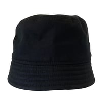 BUCKET SHORTER HAT　"COTTON TWILL BLACK"