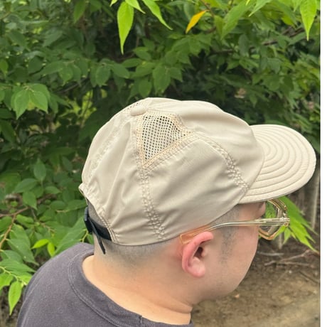 LOW STRAP CAP  “SIDE MESH” BEIGE