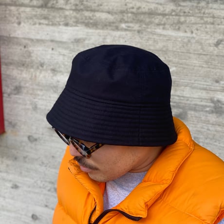 BUCKET SLOPE HAT “RIP STOP”BLACK