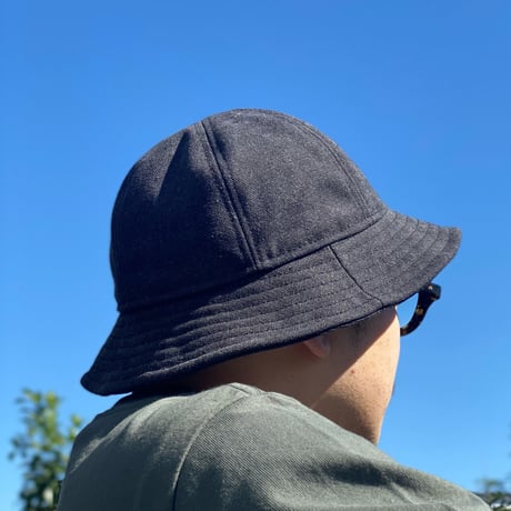 6P HAT -VINTAGE CANVAS- BLACK