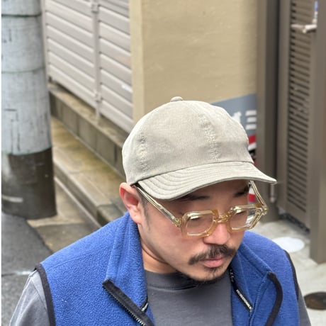LOW STRAP CAP "THIN CORDUROY GRAY "