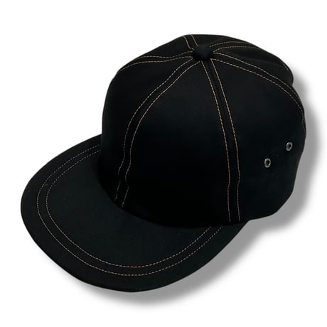 ST CAP “COTTON TWILL BLACK” ORANGE ST