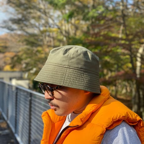 BUCKET SLOPE HAT “RIP STOP” OLIVE GREEN