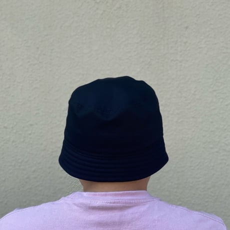 BUCKET SHORTER HAT　"COTTON TWILL BLACK"
