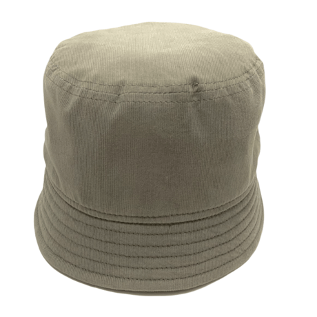 BUCKET SHORTER HAT　"THIN CORDUROY"  GRAY