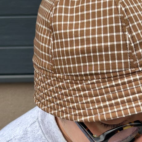 BALL SHORTER HAT　"BROWN CHECK  "
