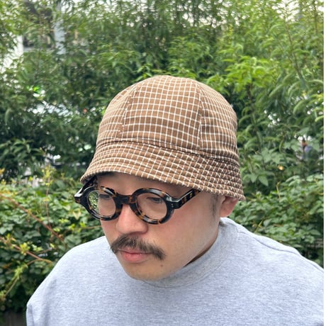 BALL SHORTER HAT　"BROWN CHECK  "