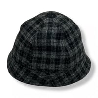 BALL SHORTER HAT “WOOL”  BLACK CHECK