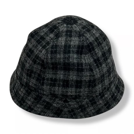 BALL SHORTER HAT “WOOL”  BLACK CHECK
