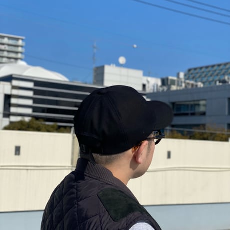 LOW STRAP CAP  “CANVAS- BLACK”