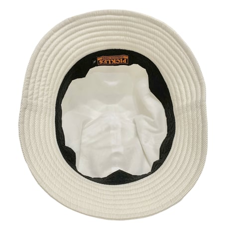 6P HAT   CORDLANE "WHITExBEIGE"