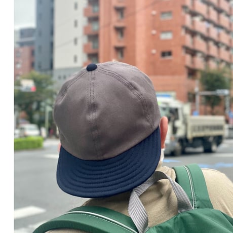 LOW STRAP CAP  -GRAY x NAVY-
