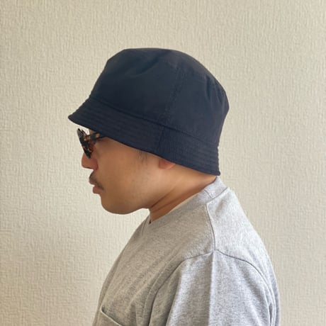 BUCKET SHORTER HAT　"THIN CORDUROY"    BLACK