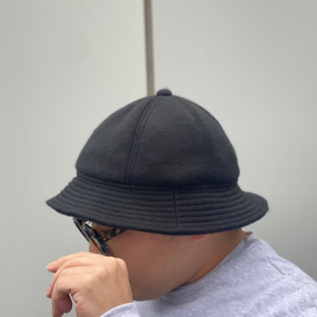 6P HAT   "FLEECE BLACK"