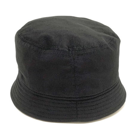 BUCKET SHORTER HAT　"THIN CORDUROY"    BLACK