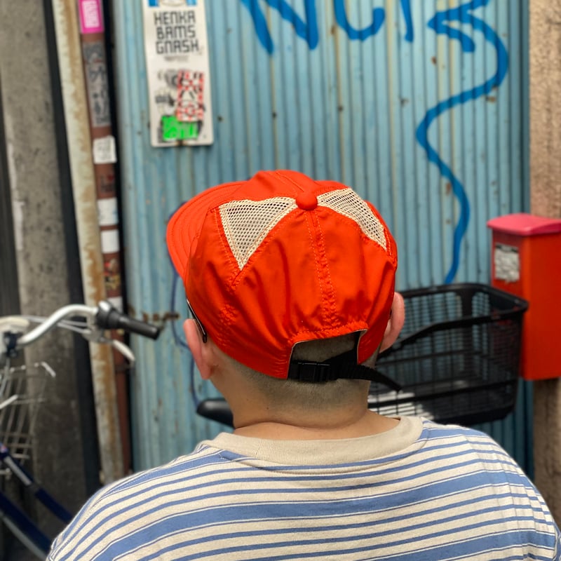 MASH 半帽 オレンジ LOW STRAP CAP “SIDE MESH” ORANGE | PICKLES ONL