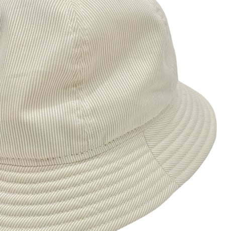 6P HAT   CORDLANE "WHITExBEIGE"