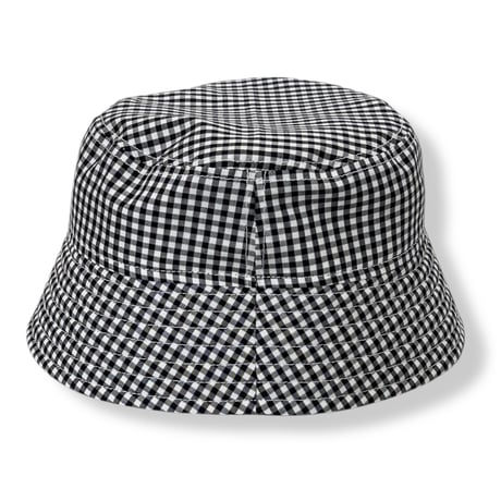 BUCKET SLOPE HAT “GINGHAM CHECK” DARK NAVY