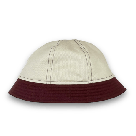 BALL SHORTER HAT　"IVORY x BURGUNDY"