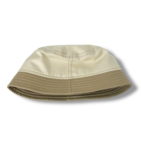 BUCKET SHORTER HAT　"OFF WHITExBEIGE"